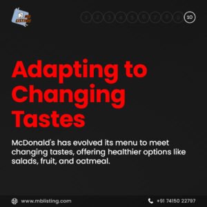 10. Adapting to Changing Tastes