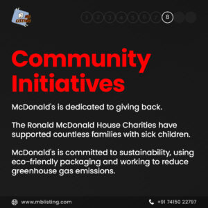 8. Community Initiatives